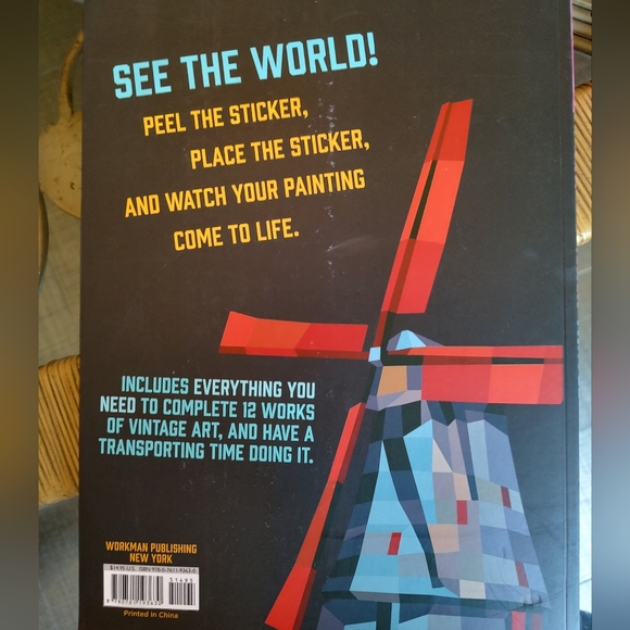 Paint by Sticker Vintage Travel Poster Book - Picture 4 of 4